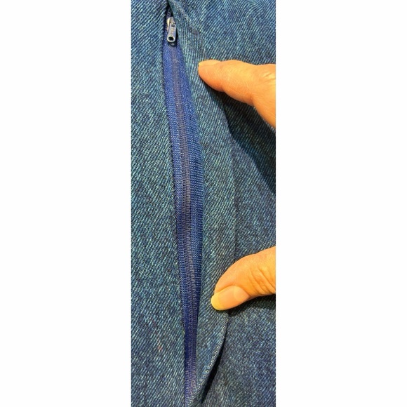 2 100% Cotton Blue Denim Premium Quality Cases includes 2 Travel/Throw Pillows - Picture 6 of 8